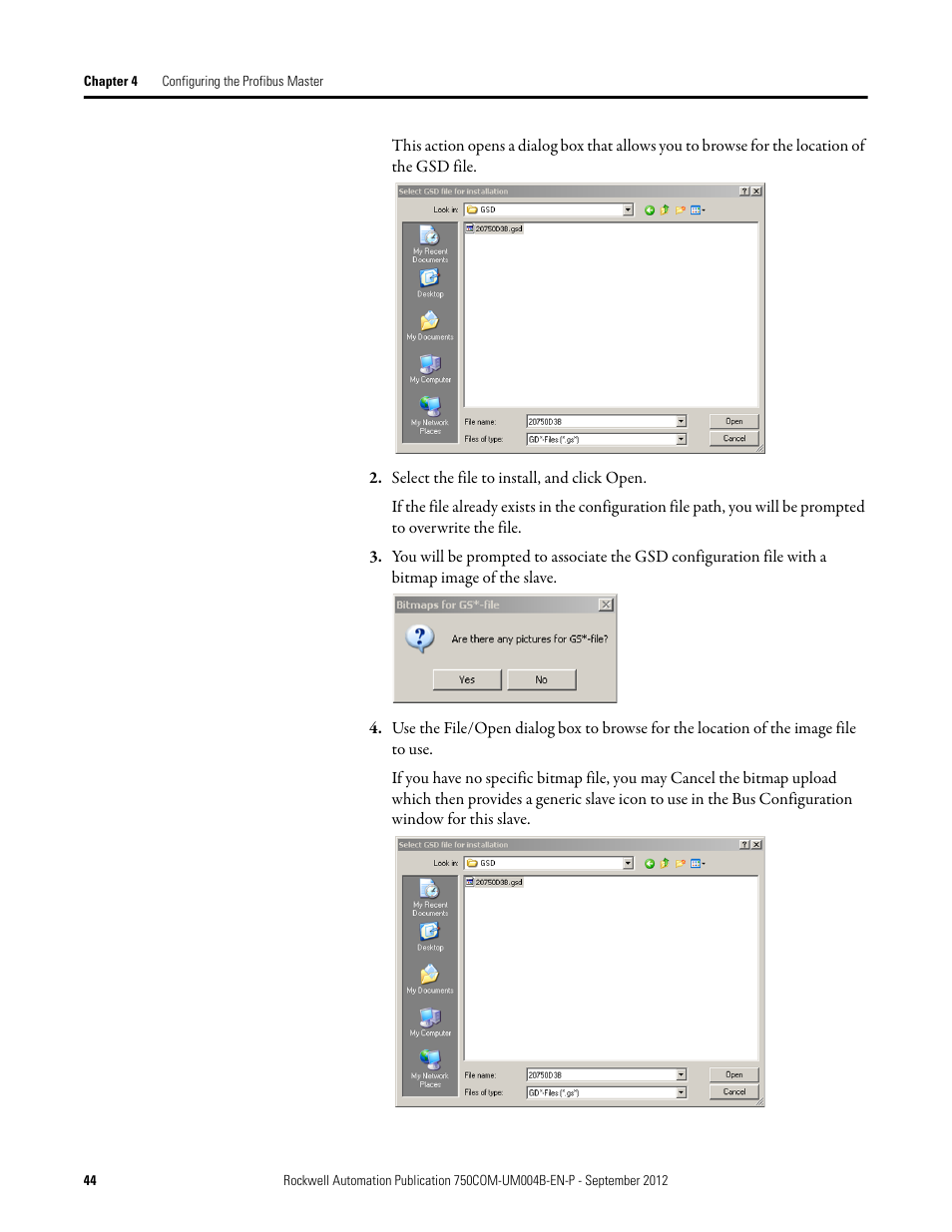 Rockwell Automation 20-750-PBUS Profibus DPV1 Option Module User Manual | Page 44 / 96