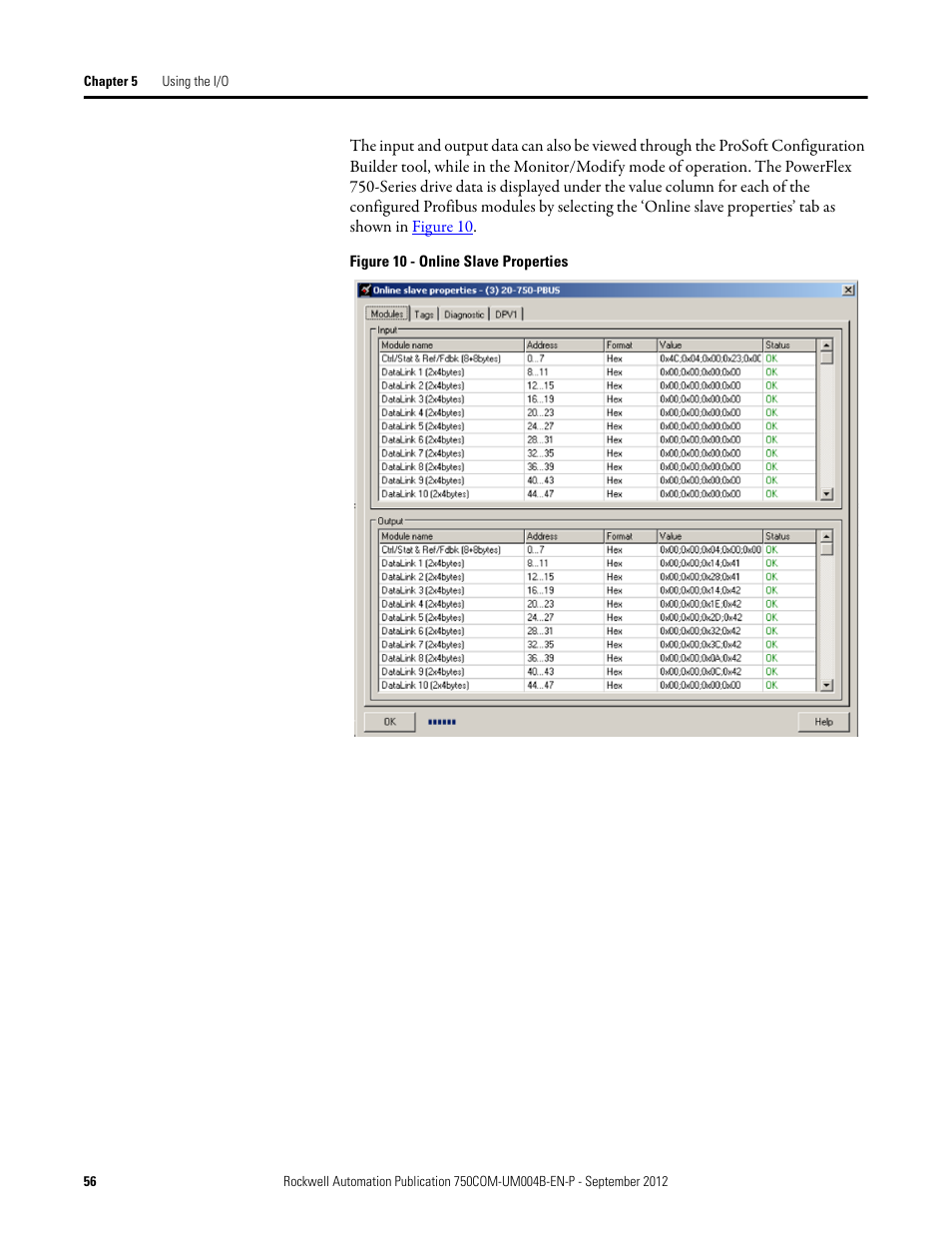 Rockwell Automation 20-750-PBUS Profibus DPV1 Option Module User Manual | Page 56 / 96