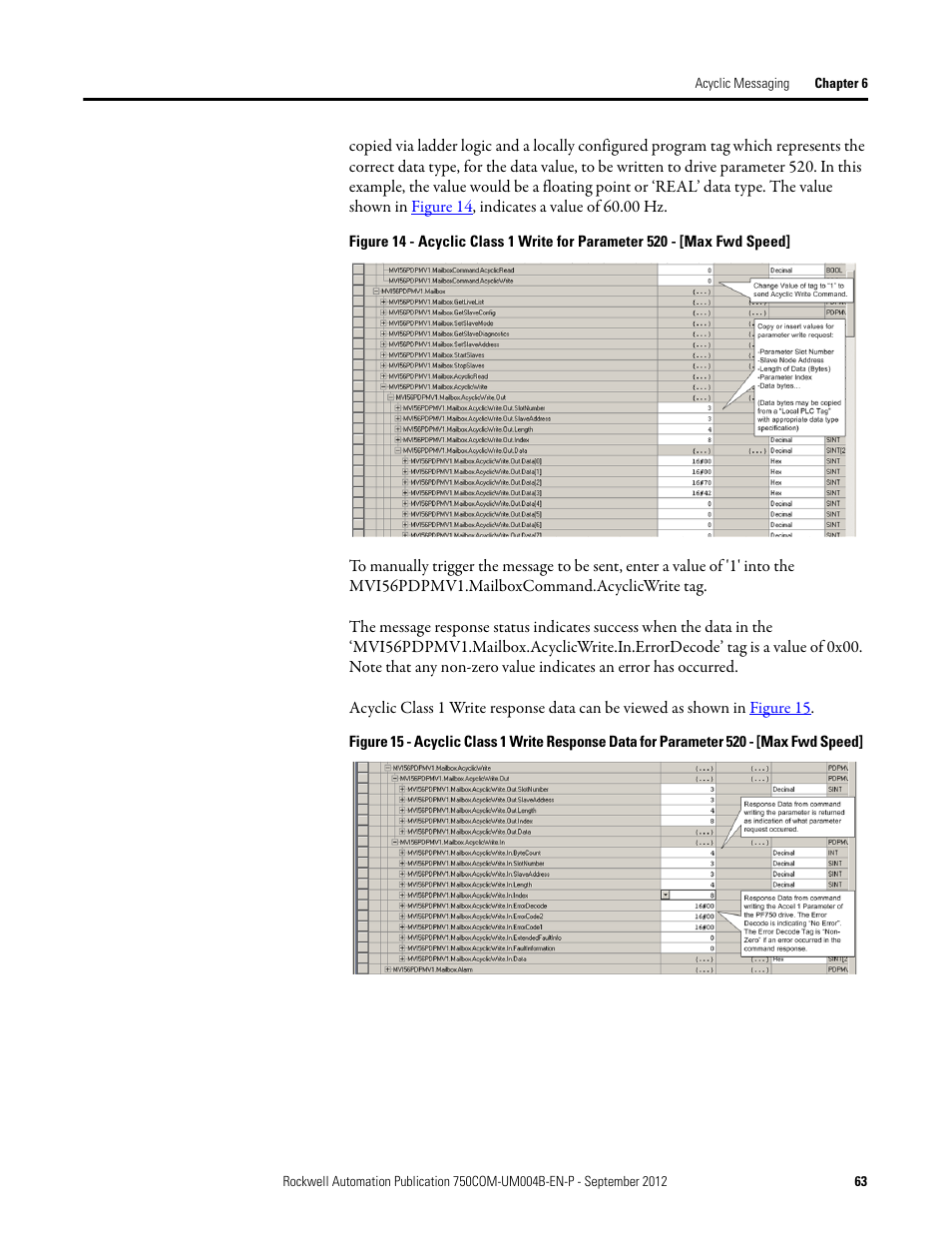 Rockwell Automation 20-750-PBUS Profibus DPV1 Option Module User Manual | Page 63 / 96