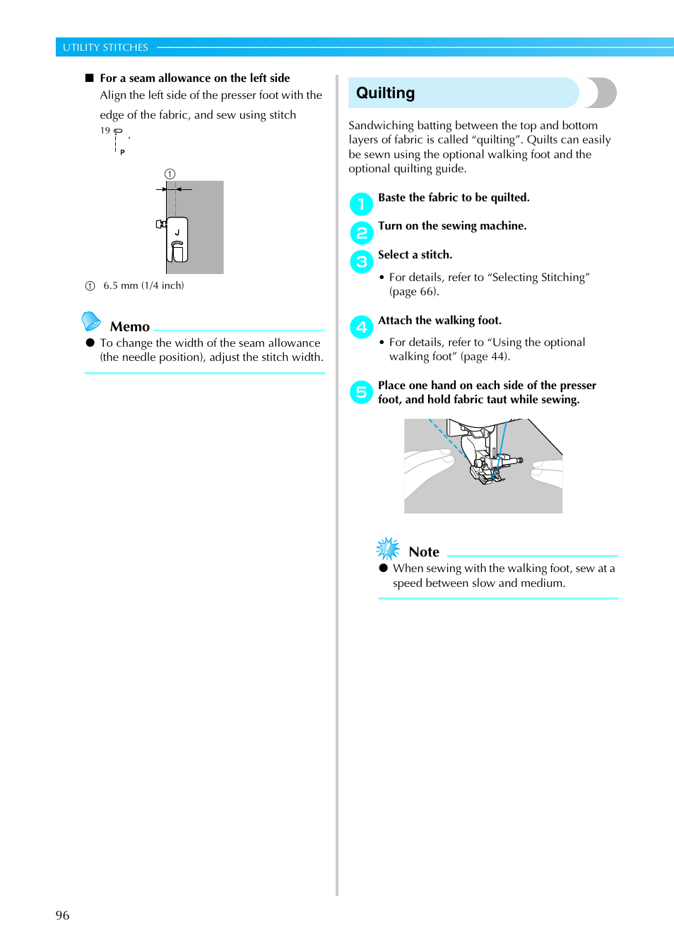 Quilting | Brother Sewing Machines User Manual | Page 97 / 140