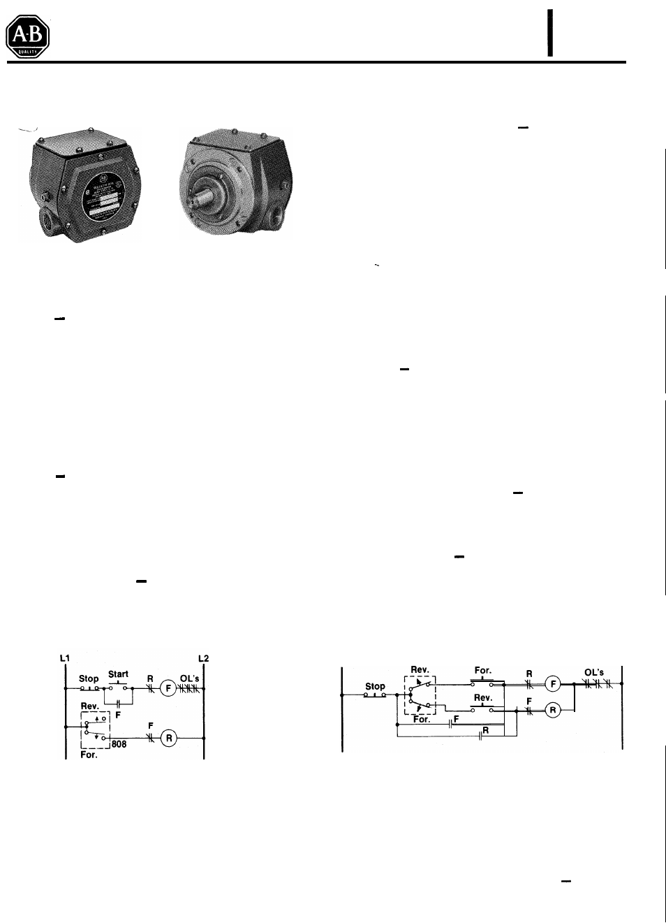 Rockwell Automation 808 SPEED SWITCHES User Manual | 3 pages