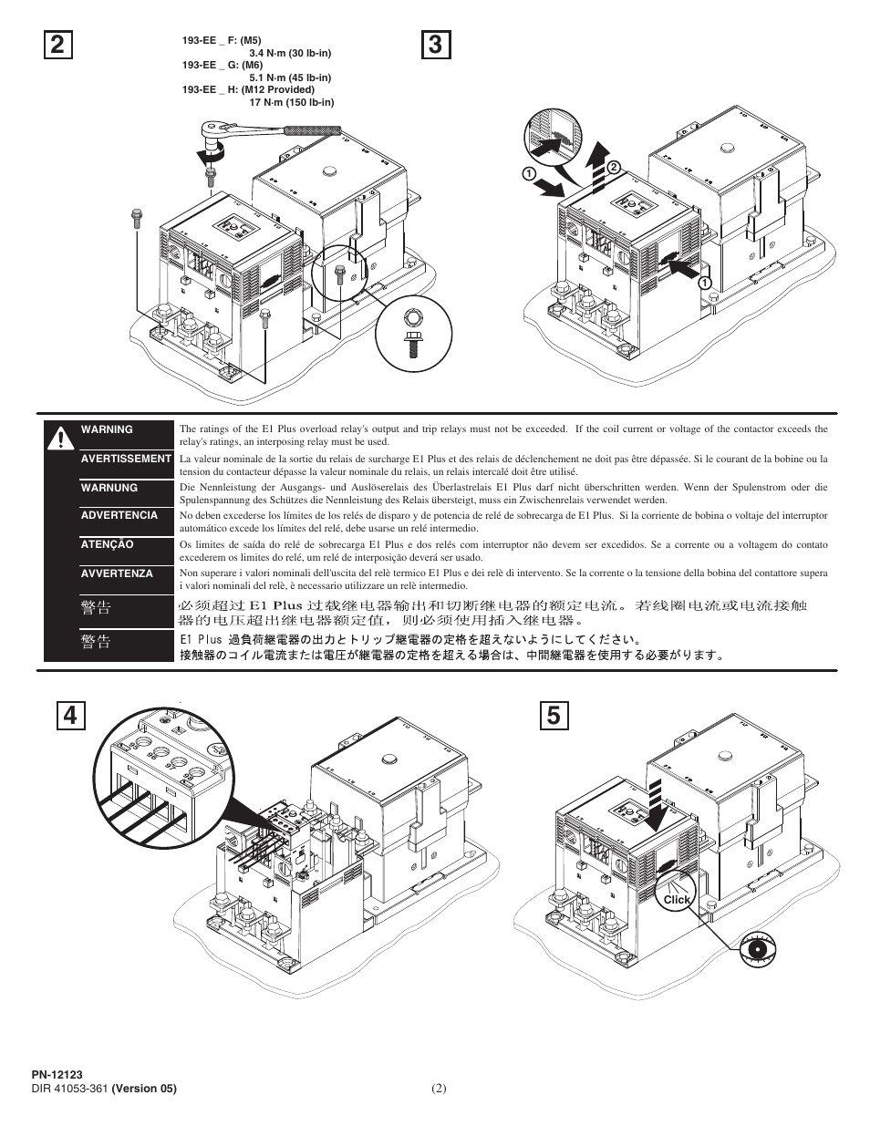 Rockwell Automation 193-EExF_G_H Bul 193 E1 Plus Overload Relay User Manual | Page 2 / 6