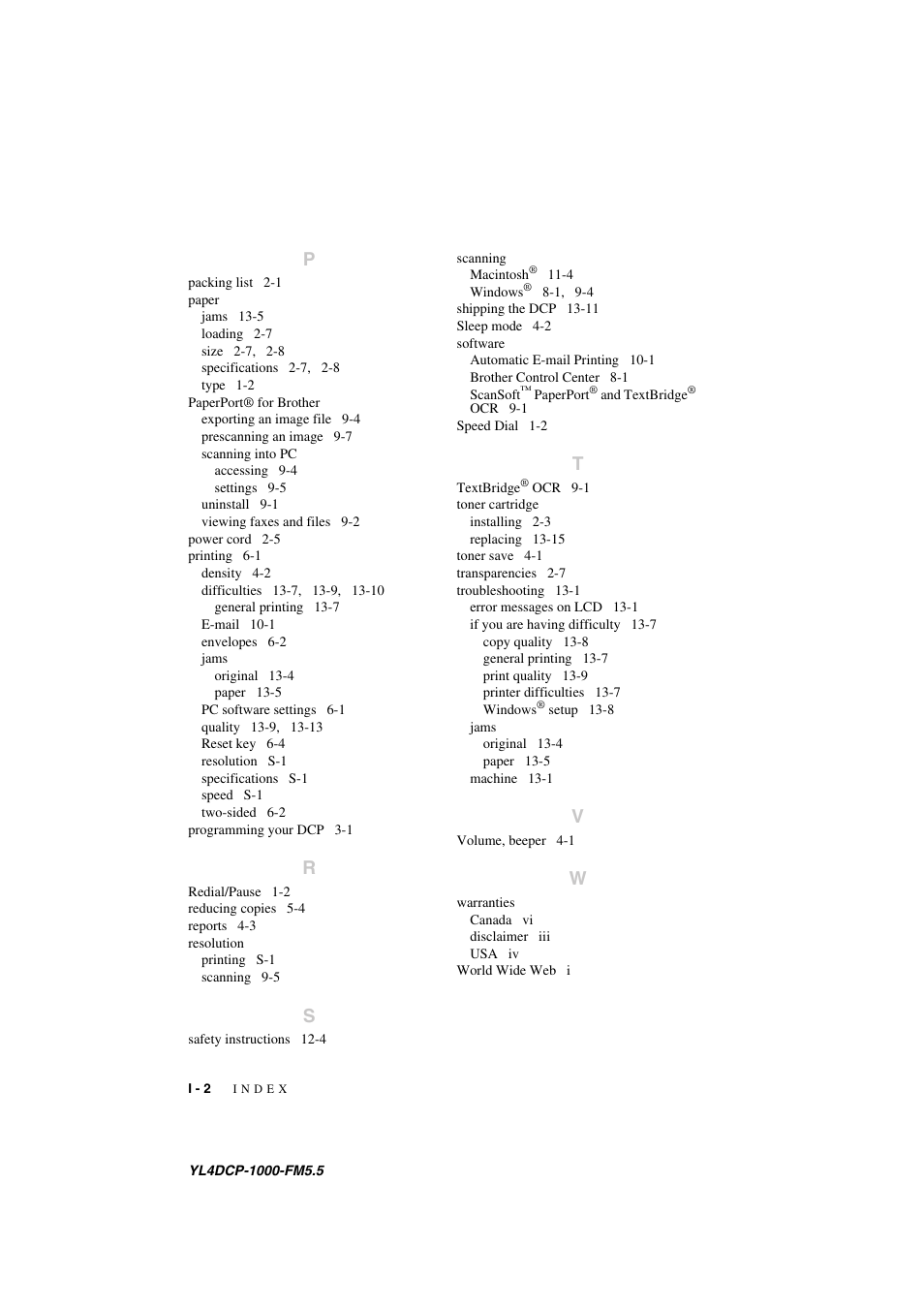 Brother DCP 1000 User Manual | Page 128 / 129