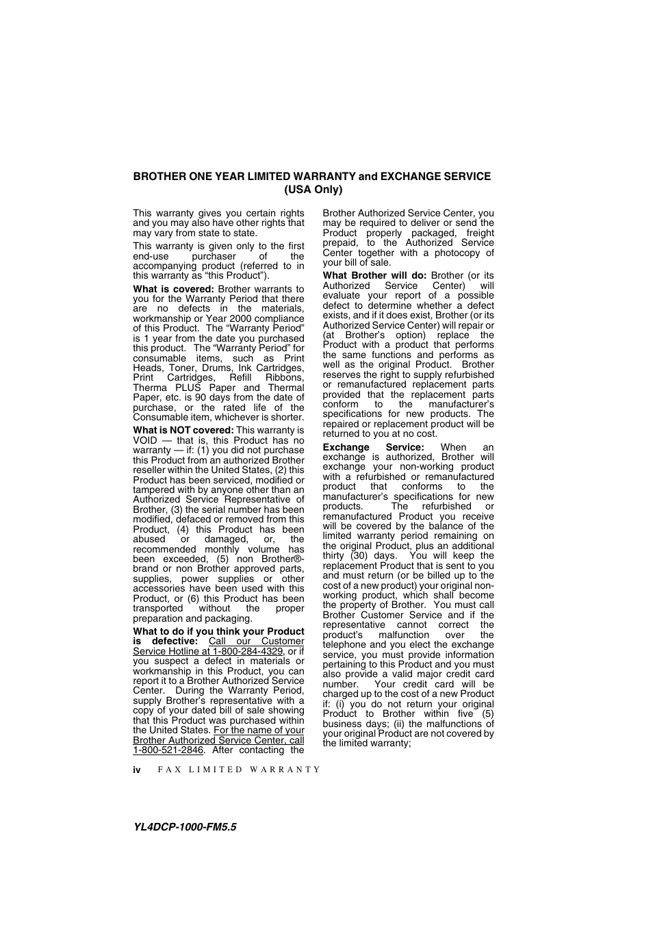 Brother DCP 1000 User Manual | Page 6 / 129