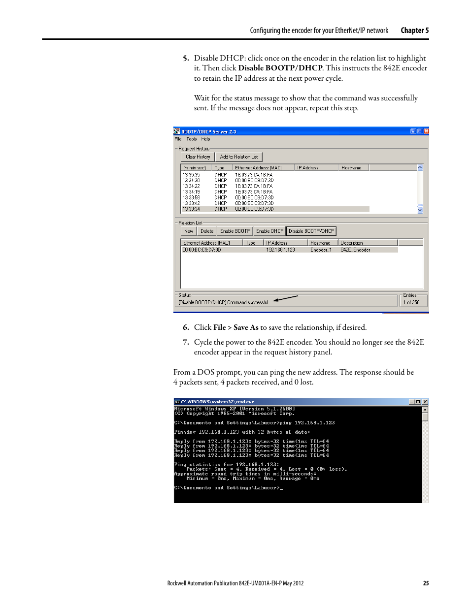 Rockwell Automation 842E EtherNet/IP Absolute Encoder User Manual User Manual | Page 33 / 80