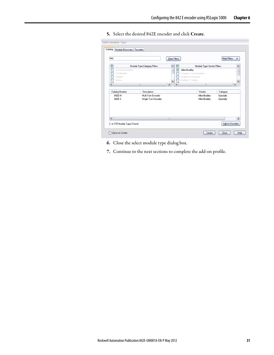 Rockwell Automation 842E EtherNet/IP Absolute Encoder User Manual User Manual | Page 39 / 80