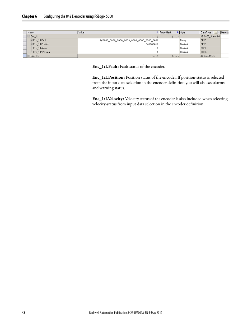 Rockwell Automation 842E EtherNet/IP Absolute Encoder User Manual User Manual | Page 50 / 80
