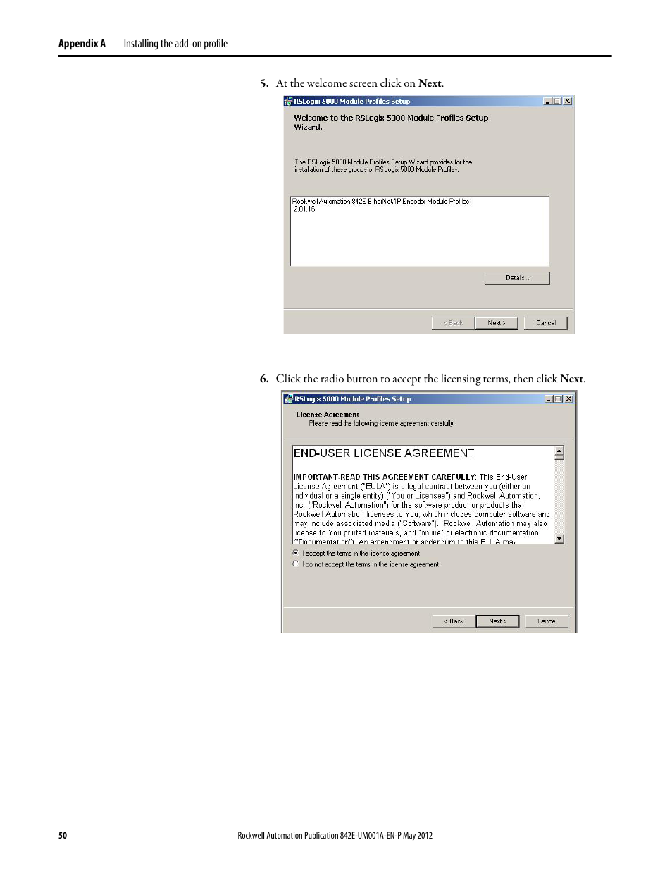 Rockwell Automation 842E EtherNet/IP Absolute Encoder User Manual User Manual | Page 58 / 80