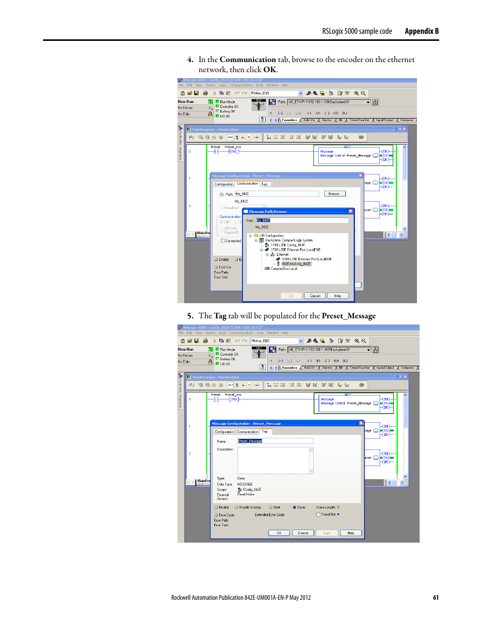 Rockwell Automation 842E EtherNet/IP Absolute Encoder User Manual User Manual | Page 69 / 80
