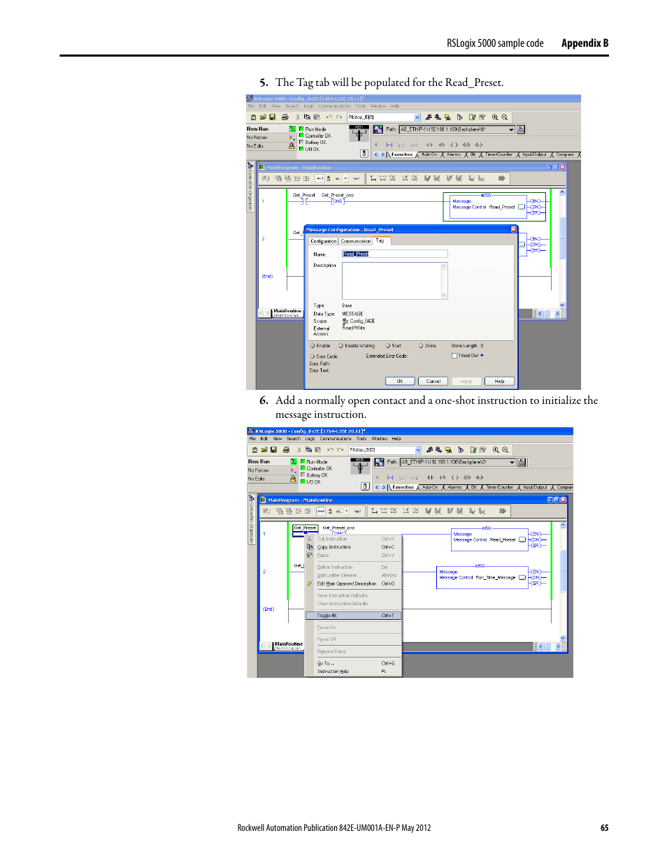 Rockwell Automation 842E EtherNet/IP Absolute Encoder User Manual User Manual | Page 73 / 80