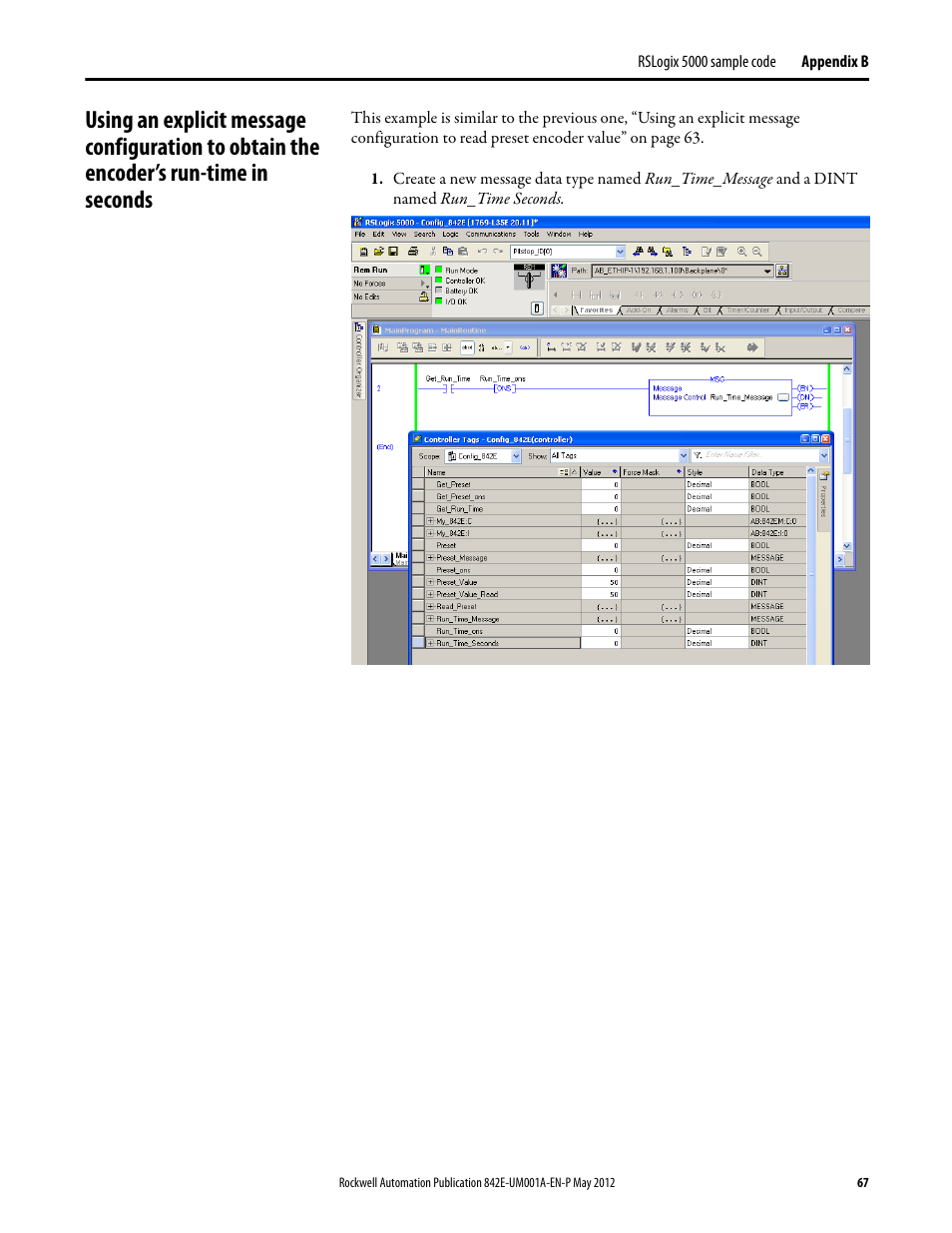 Rockwell Automation 842E EtherNet/IP Absolute Encoder User Manual User Manual | Page 75 / 80