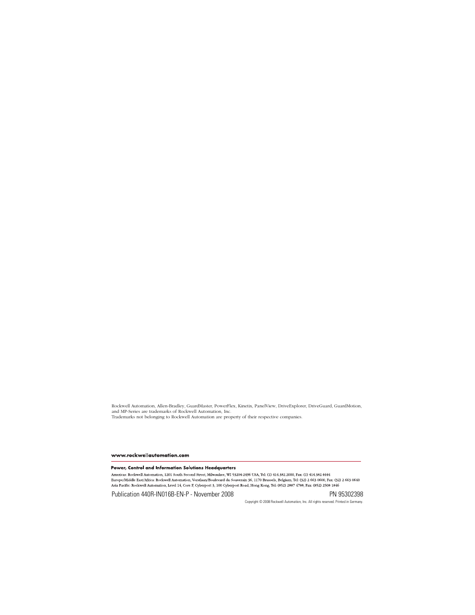 Rockwell Automation 440R-S845AER-NNL MSR57P GuardMaster Speed Monitoring Safety Relay User Manual | Page 12 / 12