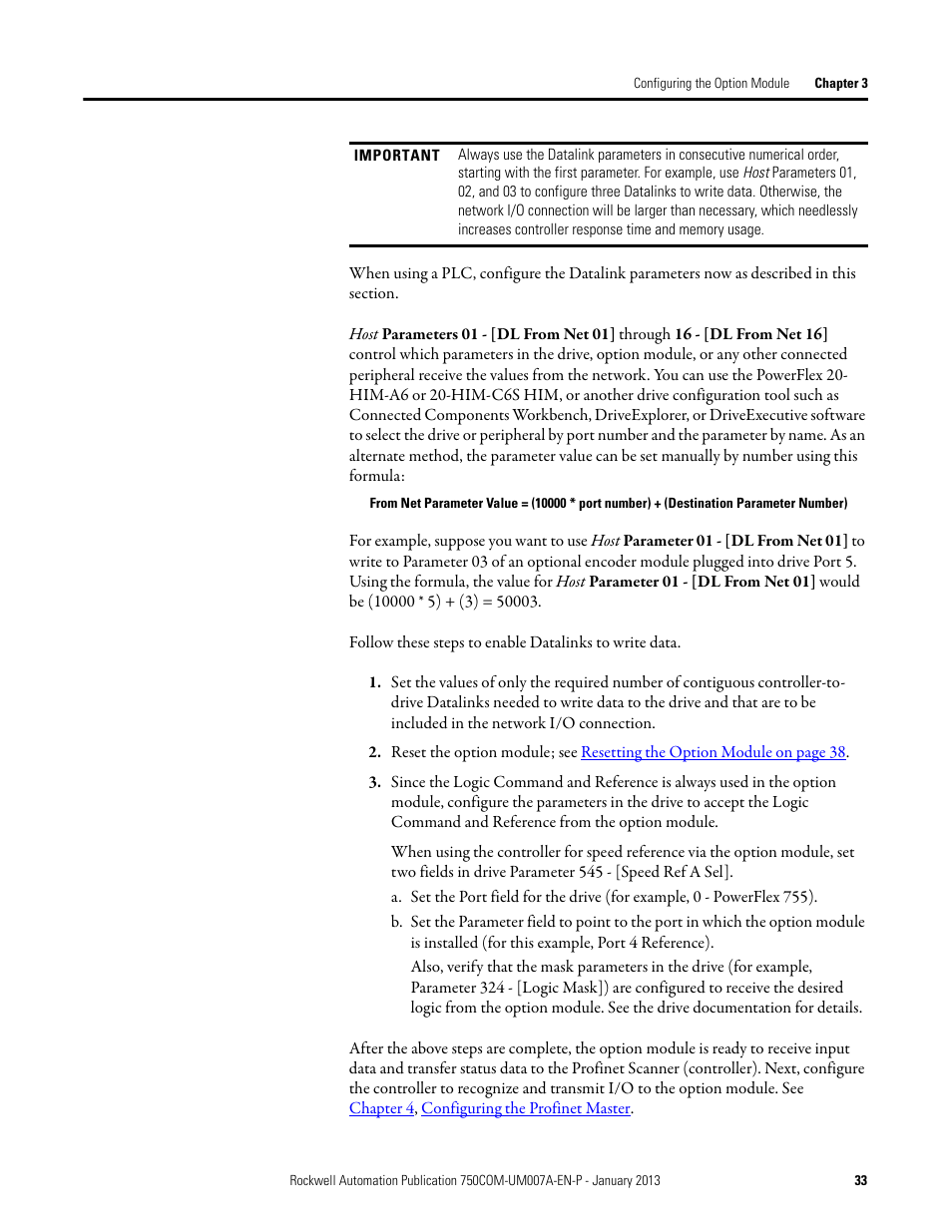 Rockwell Automation 20-750-PNET2P Profinet Dual Port Option Module User Manual | Page 33 / 100