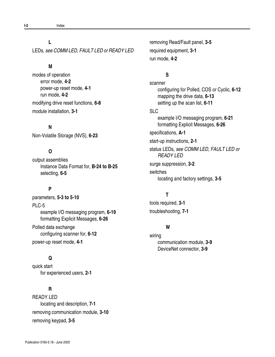 Rockwell Automation 160-DN2 160-DN2 DeviceNet Communication Module FRN 3.xx User Manual | Page 114 / 116