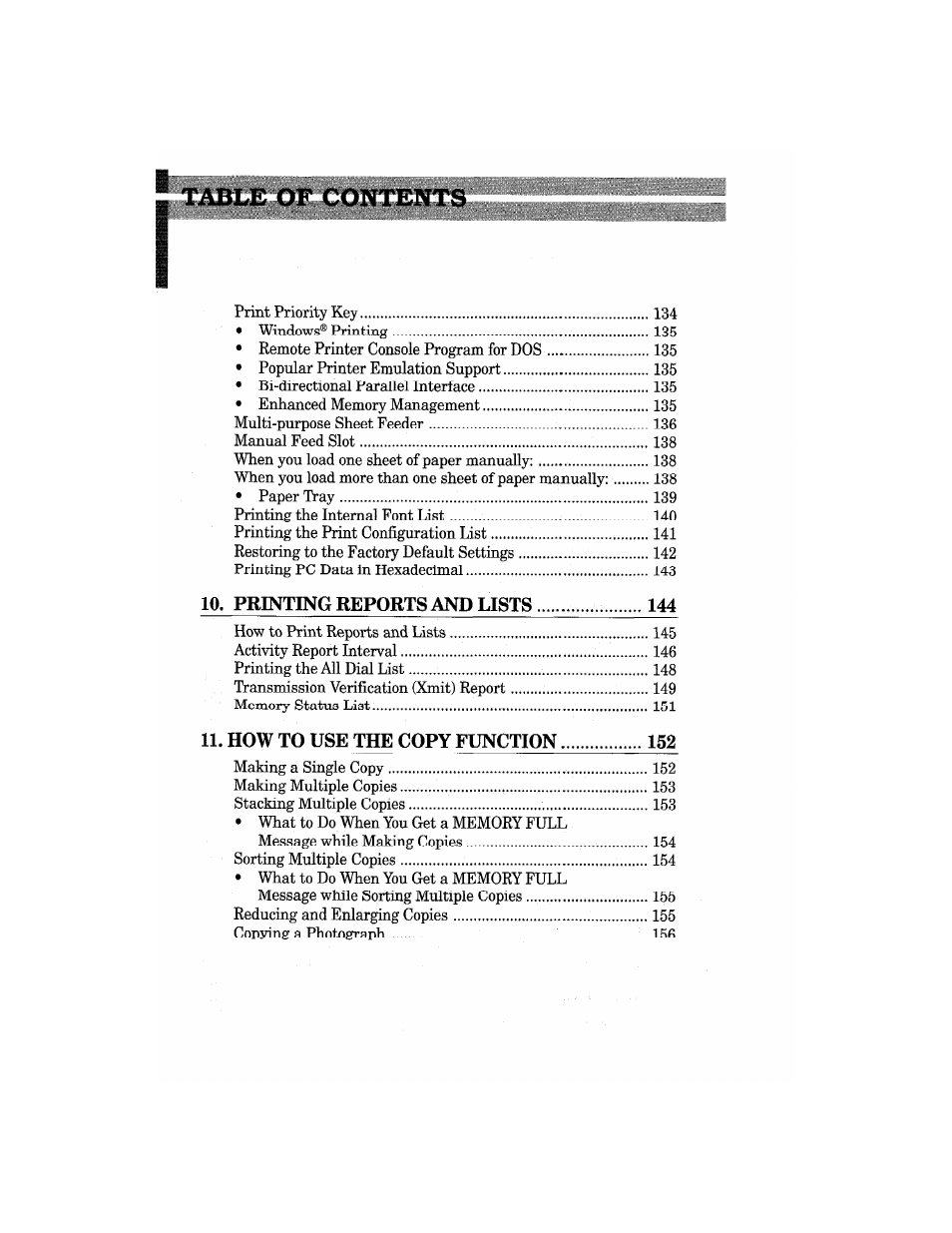 Printing reports and lists, How to use copy function | Brother MFC7650MC User Manual | Page 10 / 226