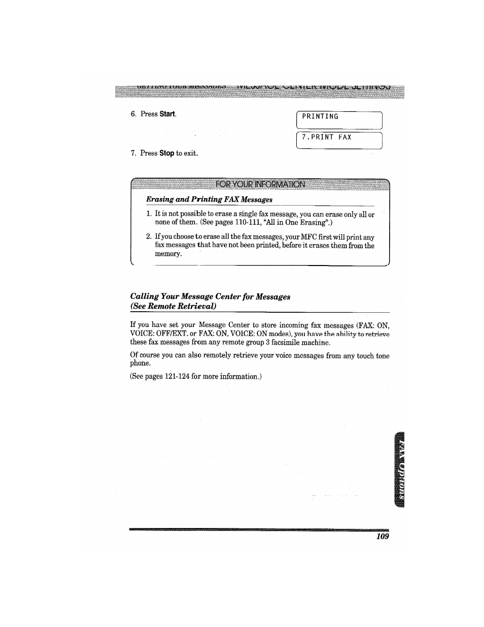 Brother MFC7650MC User Manual | Page 121 / 226