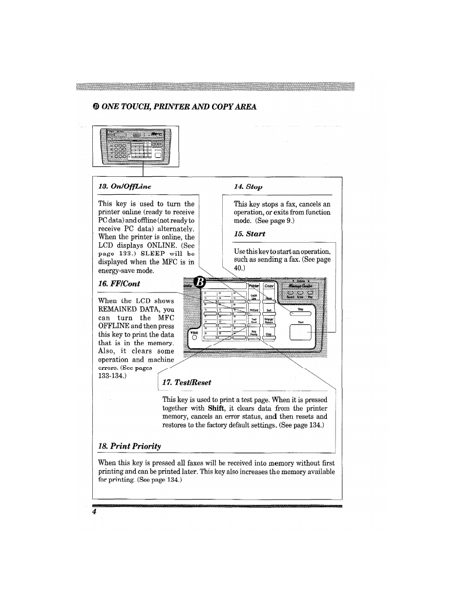 Brother MFC7650MC User Manual | Page 16 / 226