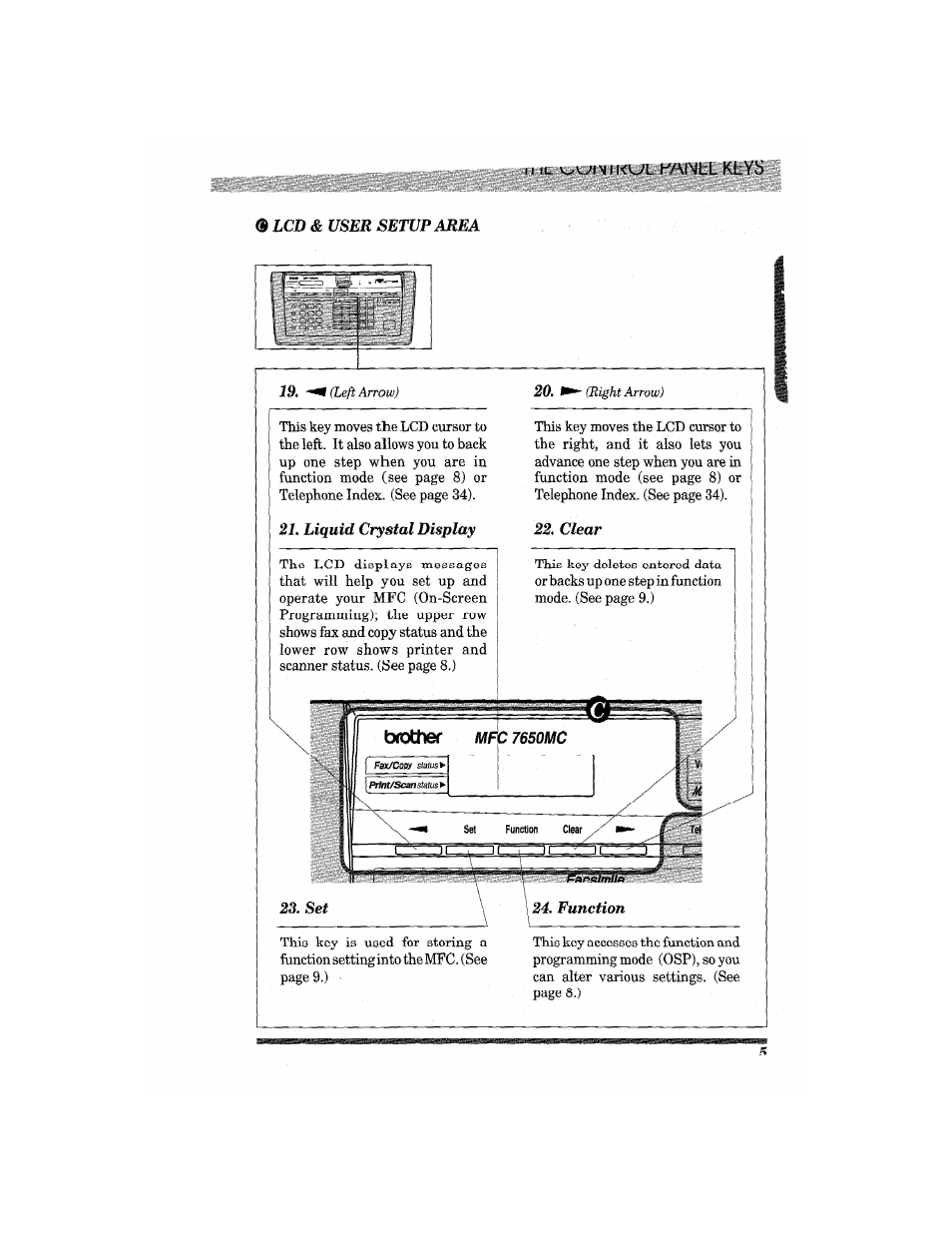 Brother MFC7650MC User Manual | Page 17 / 226