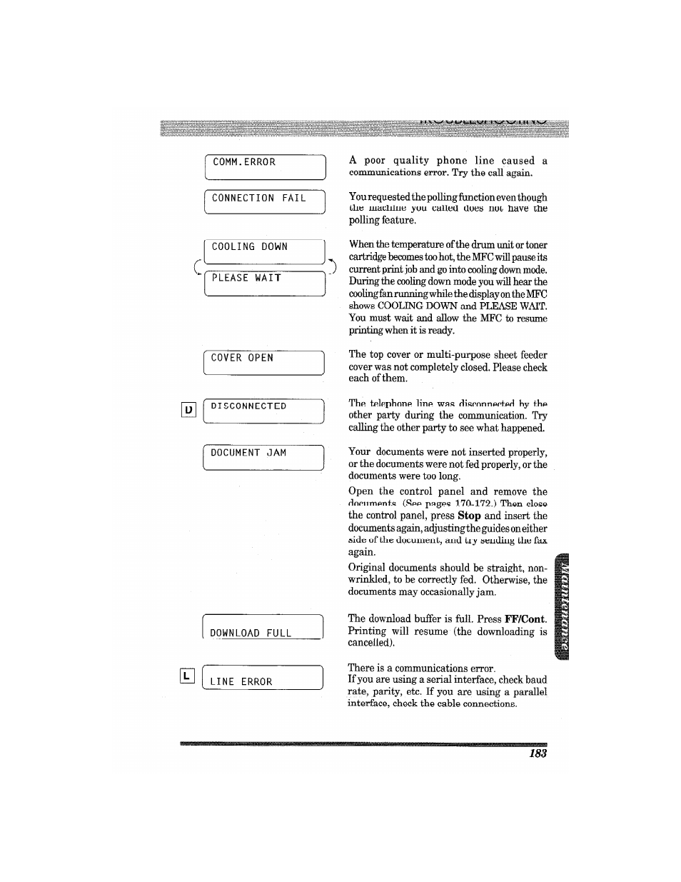 Brother MFC7650MC User Manual | Page 195 / 226