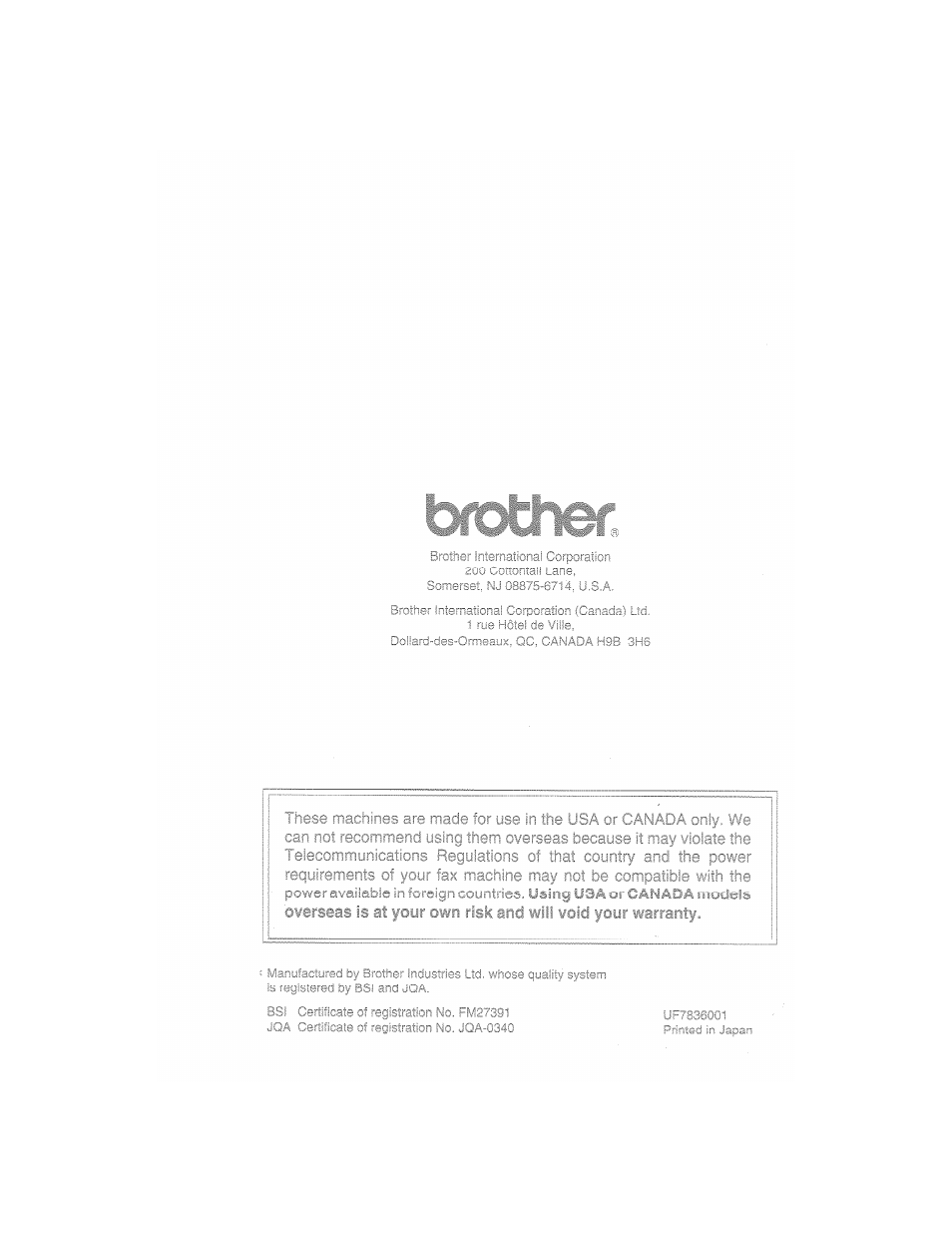 Brother MFC7650MC User Manual | Page 226 / 226