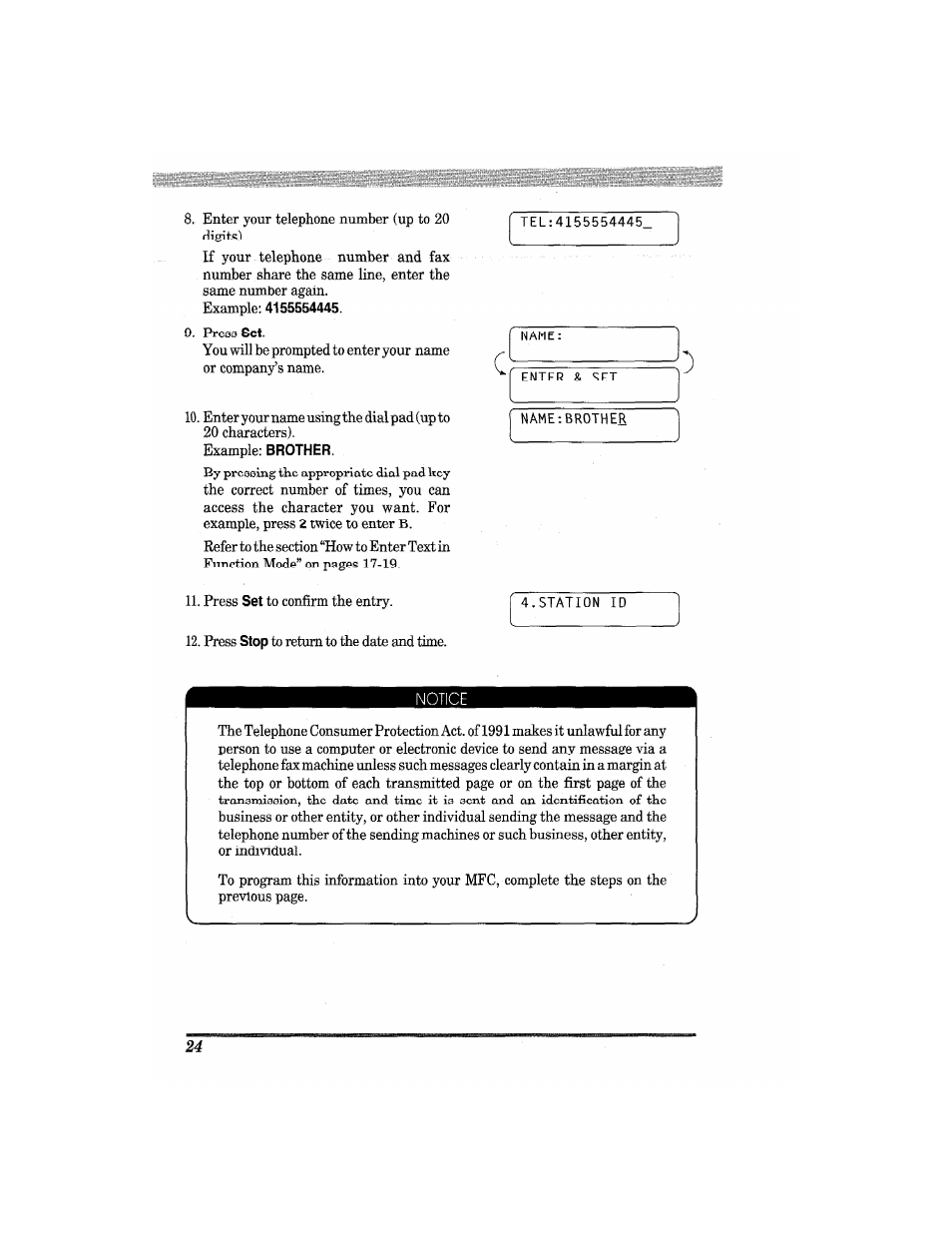 Brother MFC7650MC User Manual | Page 36 / 226