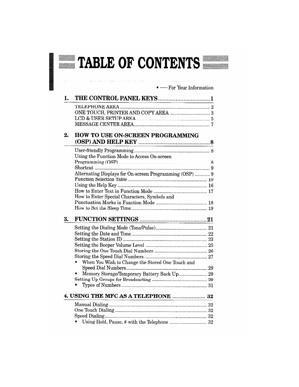 Brother MFC7650MC User Manual | Page 4 / 226