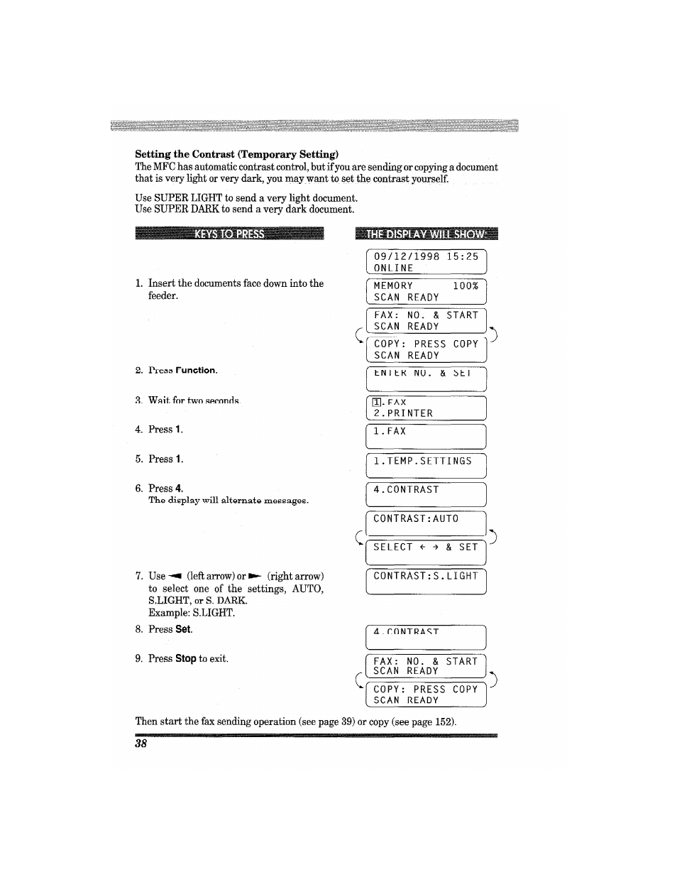 Brother MFC7650MC User Manual | Page 50 / 226