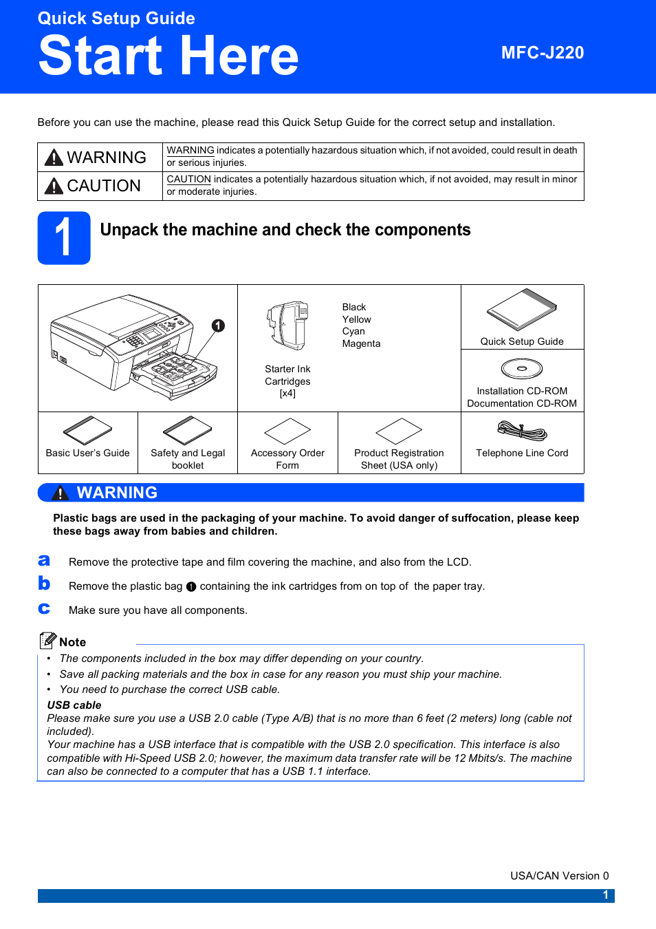 Brother MFC J220 User Manual | 19 pages