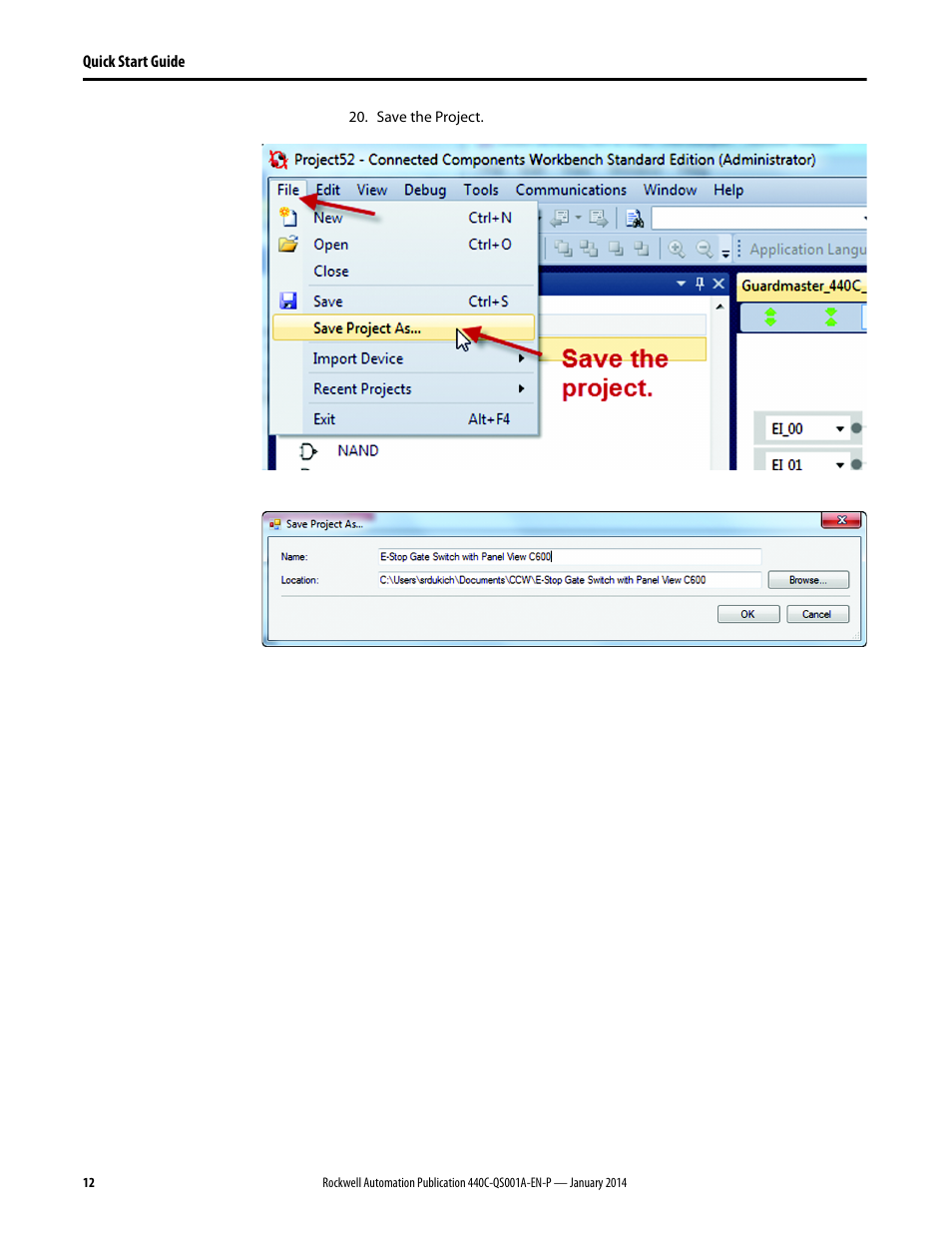 Rockwell Automation 440C-CR30-22BBB Guardmaster Software Configurable Safety Relay Quick Start Guide User Manual | Page 14 / 34