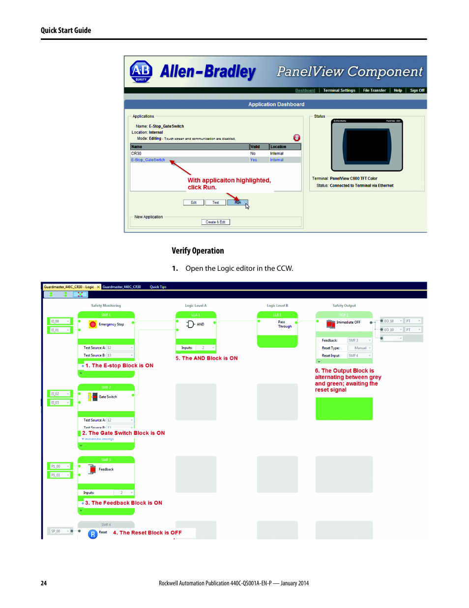 Rockwell Automation 440C-CR30-22BBB Guardmaster Software Configurable Safety Relay Quick Start Guide User Manual | Page 26 / 34