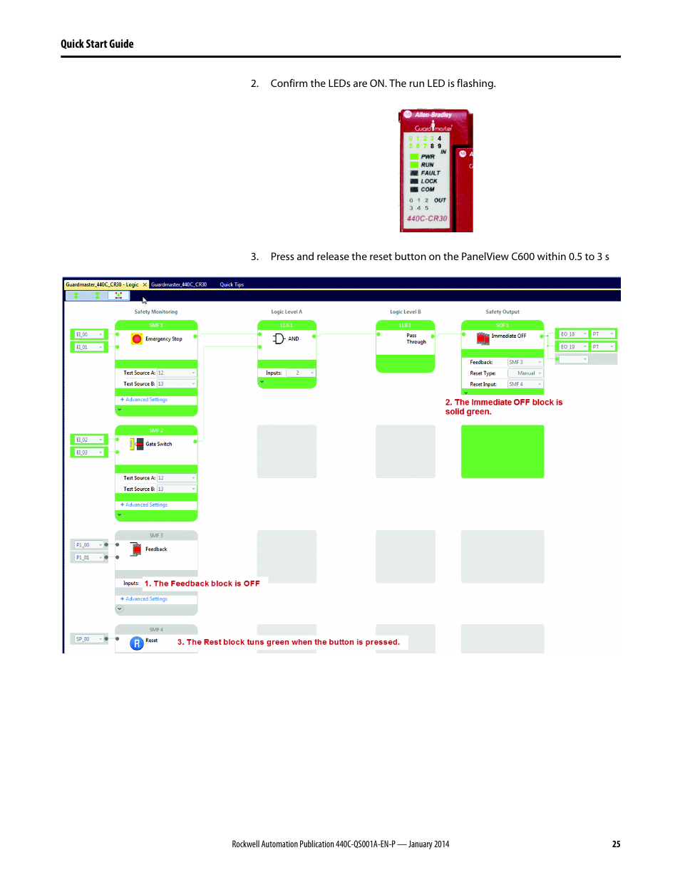 Rockwell Automation 440C-CR30-22BBB Guardmaster Software Configurable Safety Relay Quick Start Guide User Manual | Page 27 / 34