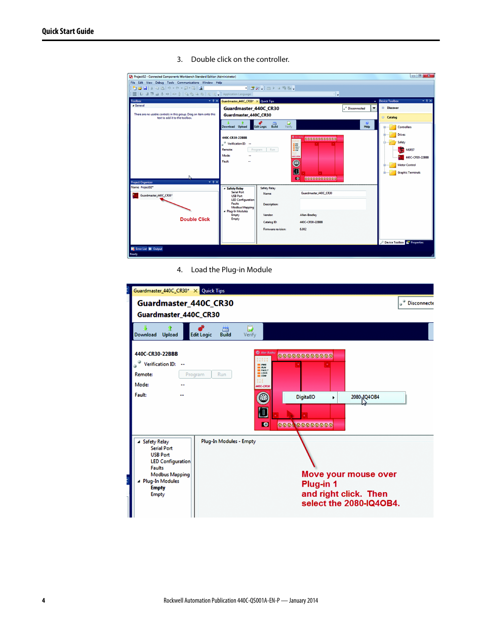 Rockwell Automation 440C-CR30-22BBB Guardmaster Software Configurable Safety Relay Quick Start Guide User Manual | Page 6 / 34