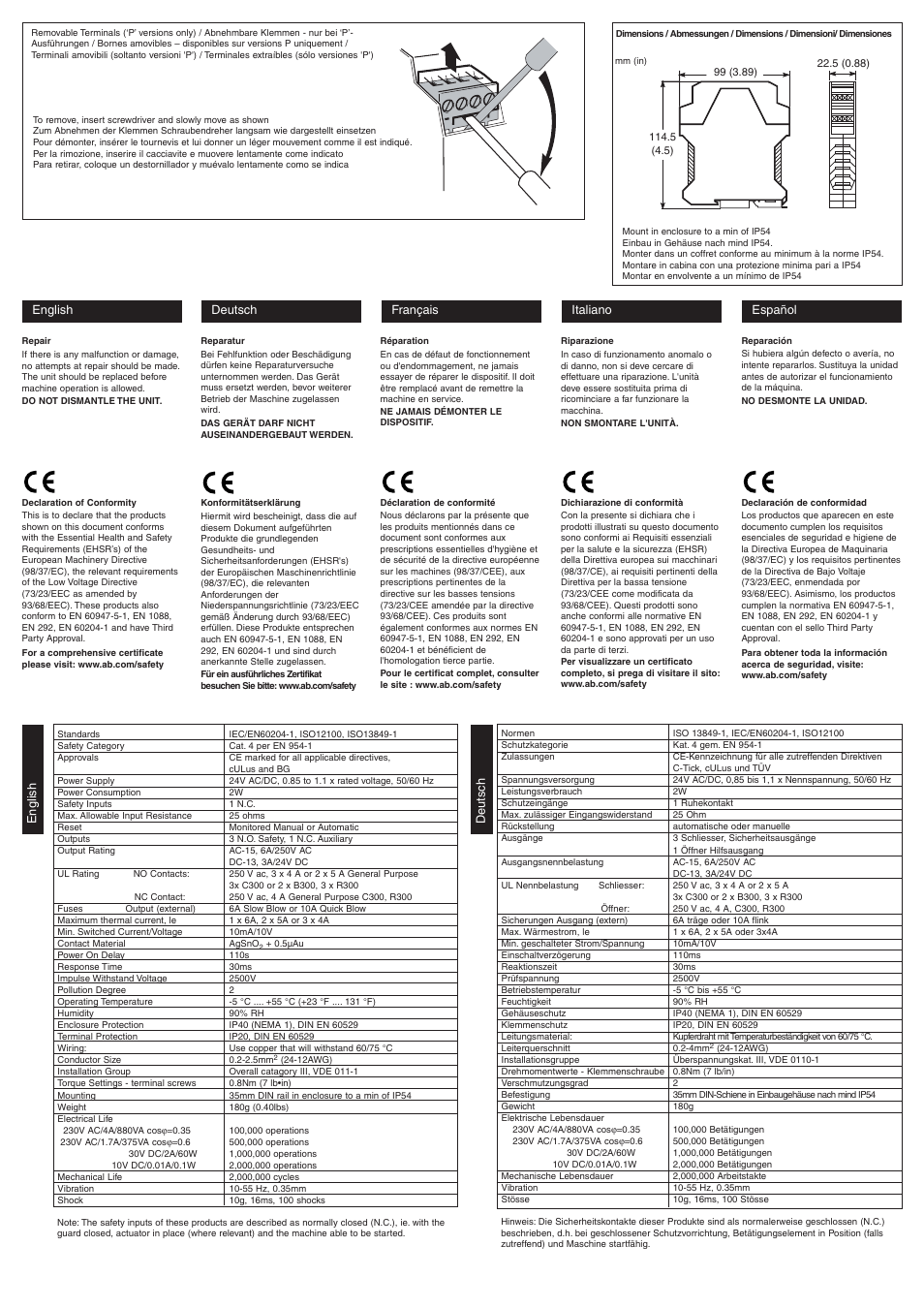 Rockwell Automation 440R MINOTAUR MSR105T User Manual | Page 3 / 4