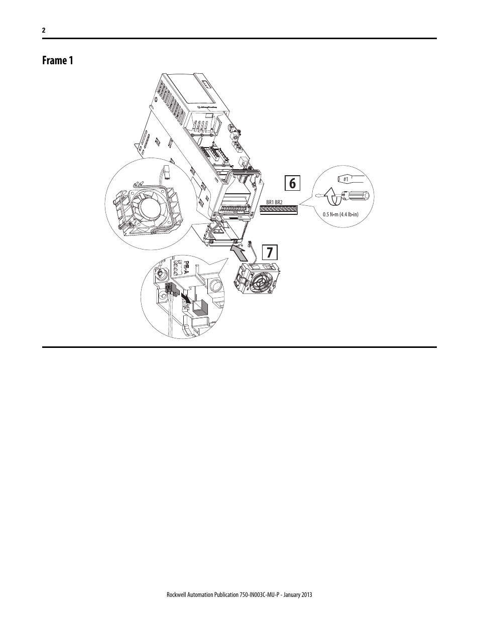 Frame 1 | Rockwell Automation 20-750-DB1-D1A PowerFlex 750-Series Internal DB Resistor User Manual | Page 2 / 4