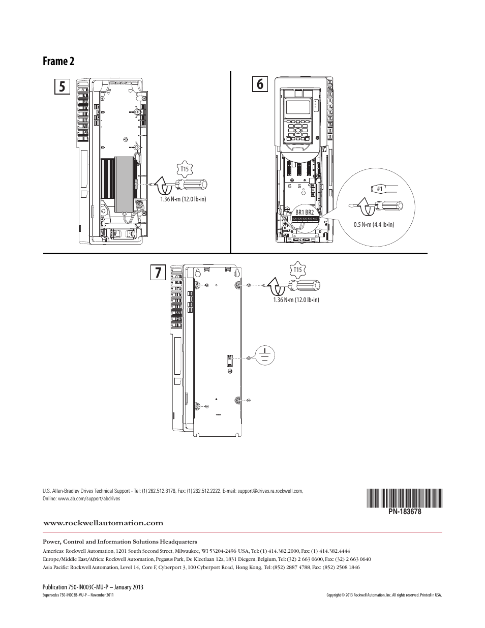 Frame 2 | Rockwell Automation 20-750-DB1-D1A PowerFlex 750-Series Internal DB Resistor User Manual | Page 4 / 4