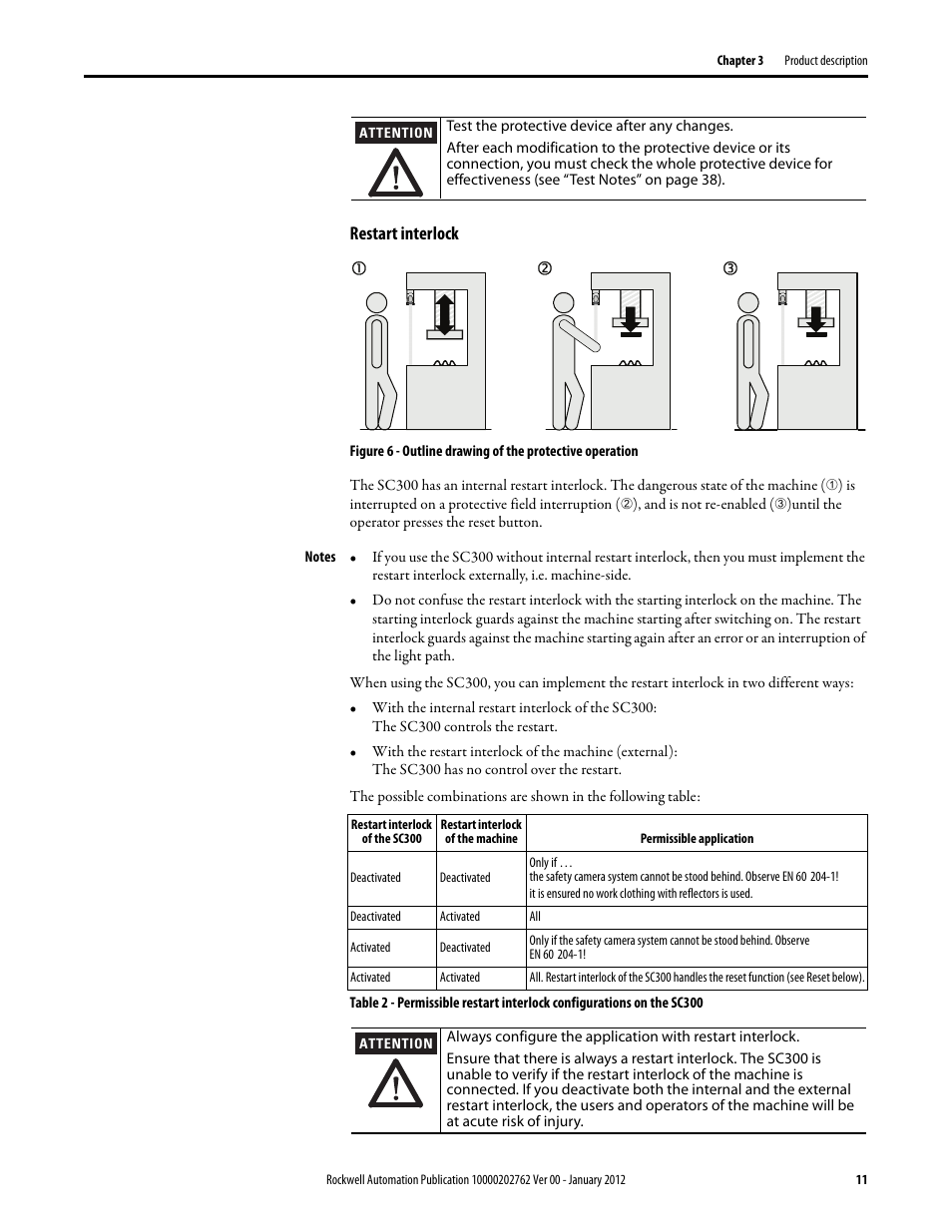 Restart interlock | Rockwell Automation 442L SC300 Safety Sensor User Manual User Manual | Page 13 / 60