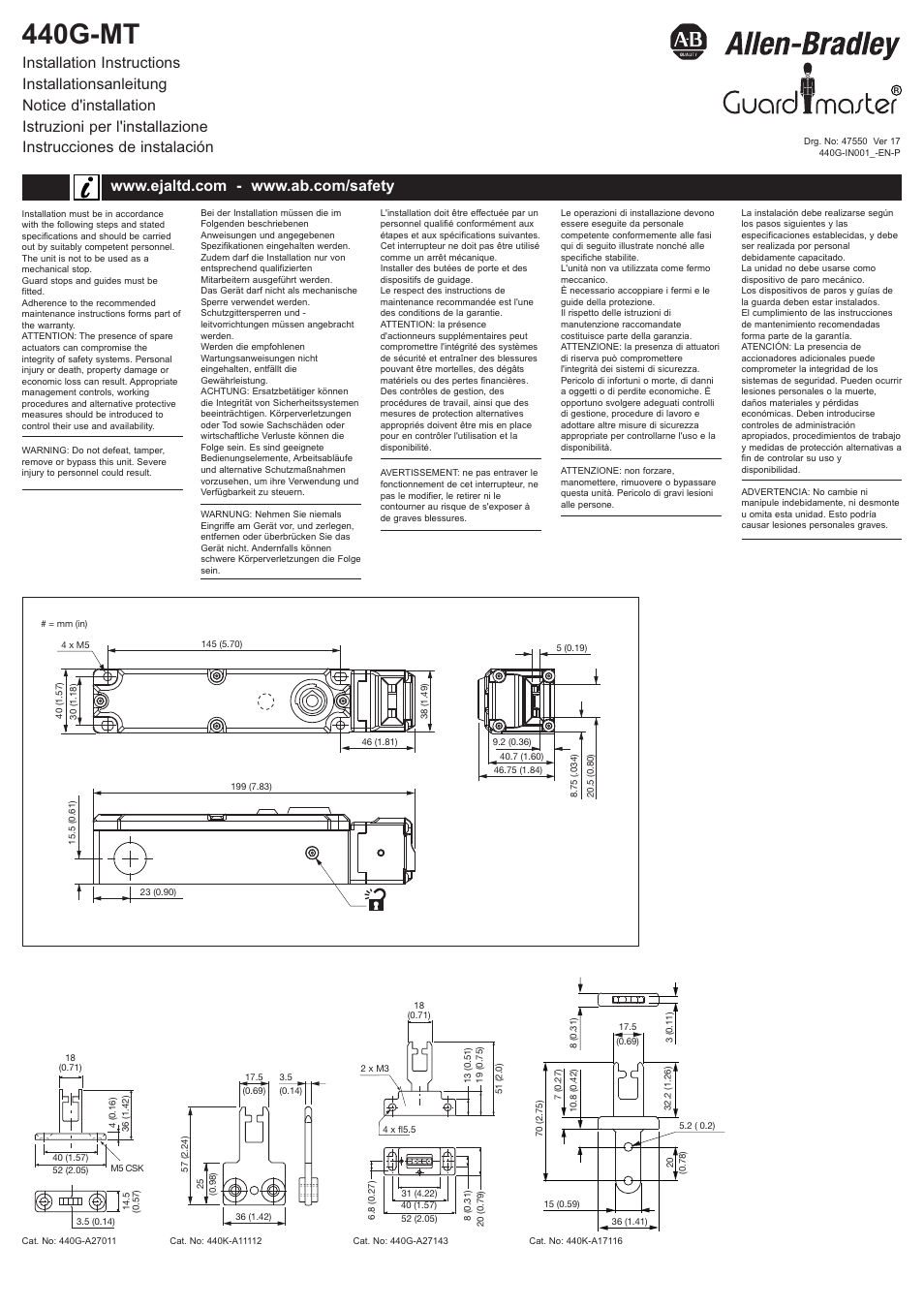 Rockwell Automation 440G-MT 440G-MT User Manual | 4 pages