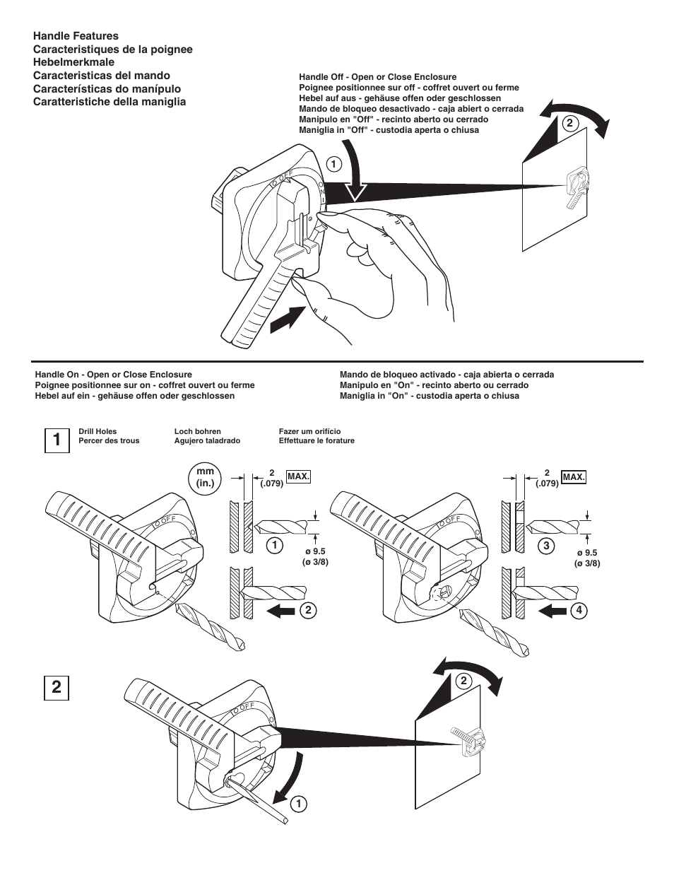 Rockwell Automation 194R-HMxx-xx Operating Handle User Manual | Page 4 / 6