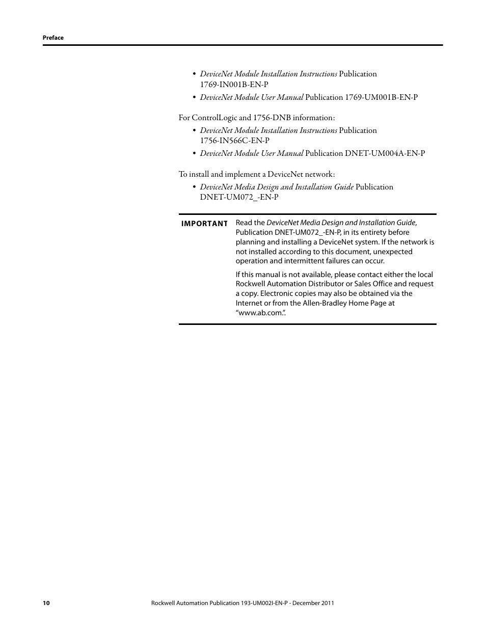 Rockwell Automation 193-EC1_2_3_5, 193-ECPM,592-EC1_2_3_5 E3 and E3 Plus Solid-State Overload Relay User Manual User Manual | Page 10 / 276