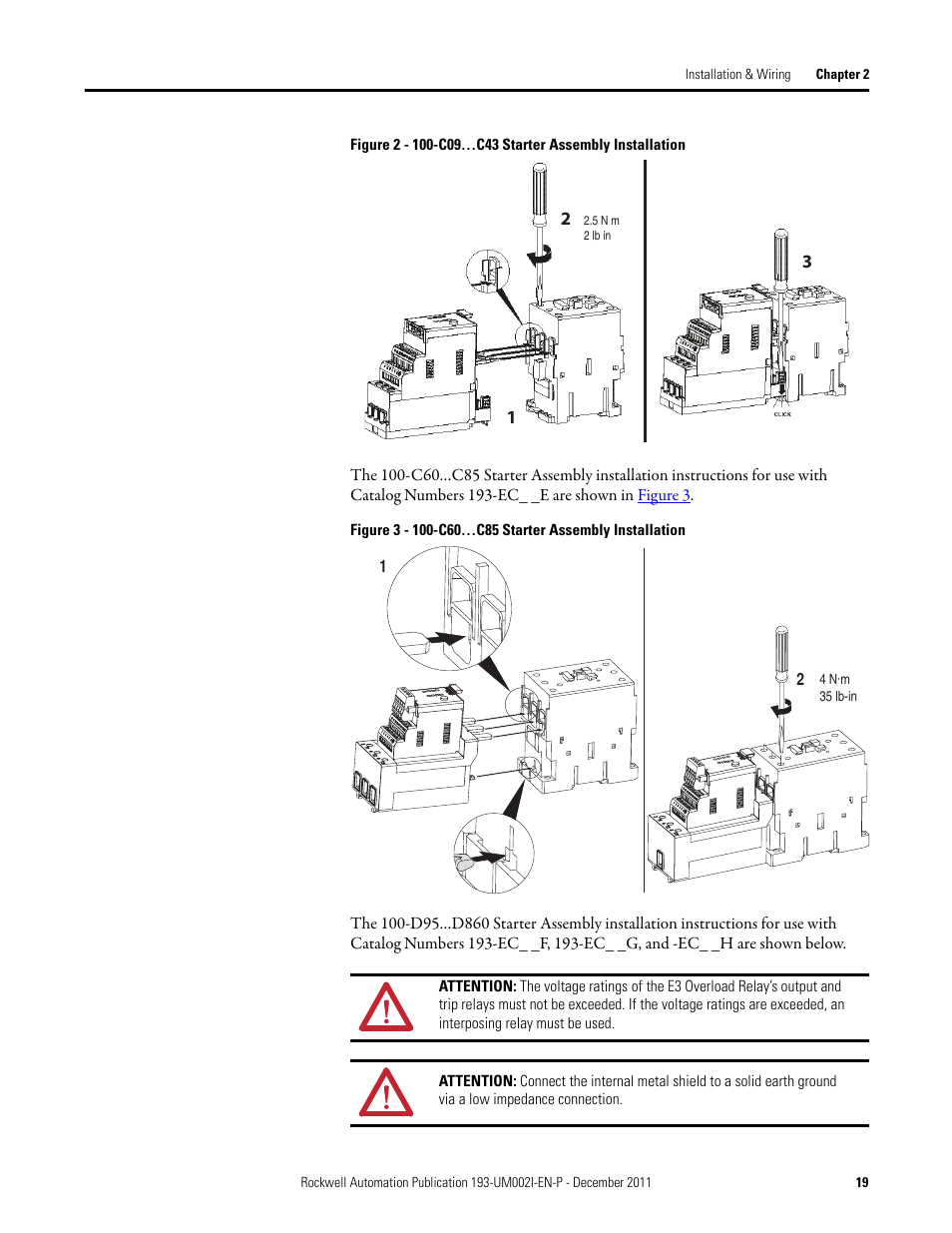 Rockwell Automation 193-EC1_2_3_5, 193-ECPM,592-EC1_2_3_5 E3 and E3 Plus Solid-State Overload Relay User Manual User Manual | Page 19 / 276