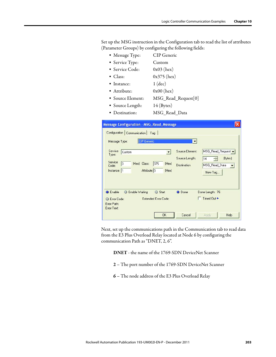 Rockwell Automation 193-EC1_2_3_5, 193-ECPM,592-EC1_2_3_5 E3 and E3 Plus Solid-State Overload Relay User Manual User Manual | Page 203 / 276