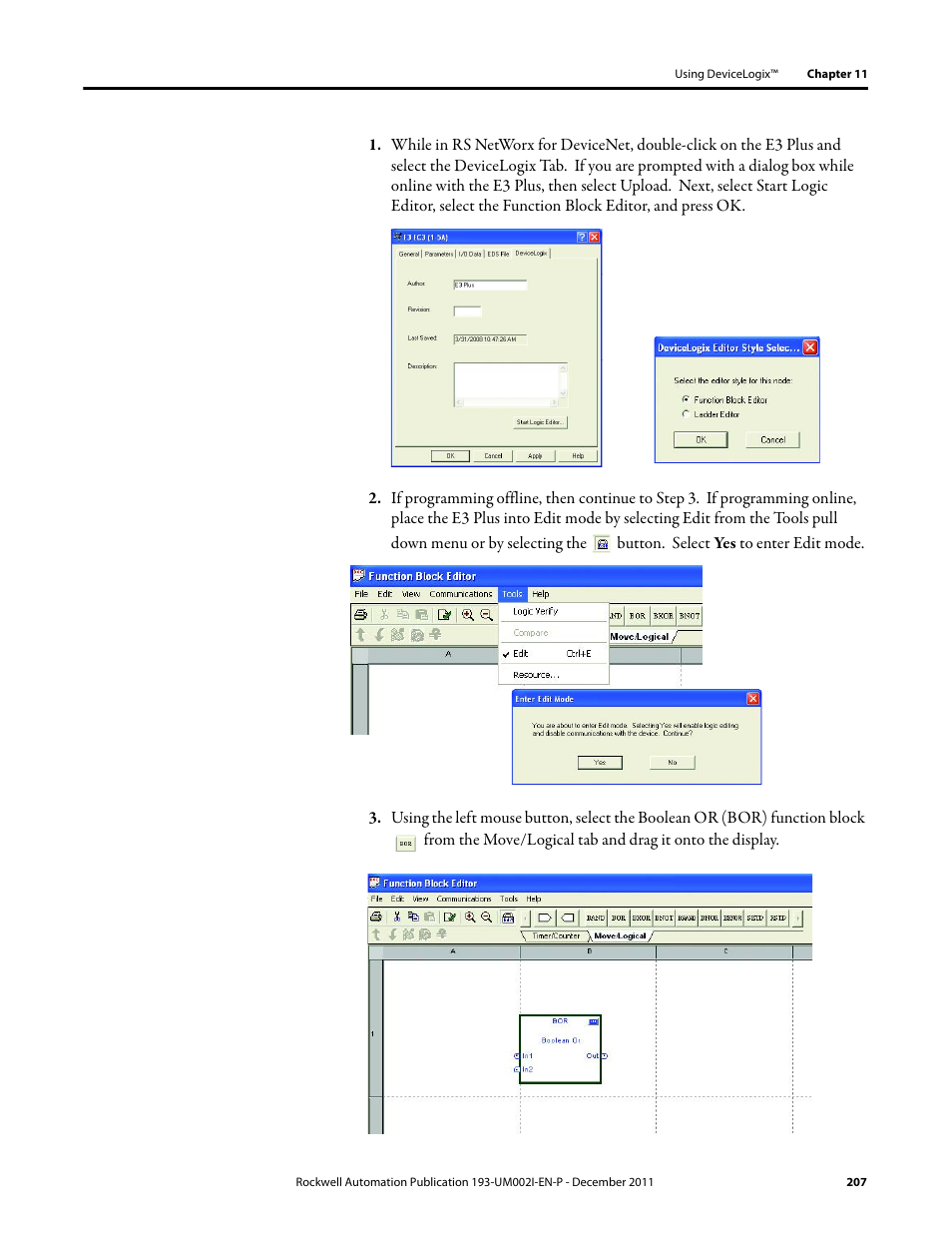 Rockwell Automation 193-EC1_2_3_5, 193-ECPM,592-EC1_2_3_5 E3 and E3 Plus Solid-State Overload Relay User Manual User Manual | Page 207 / 276