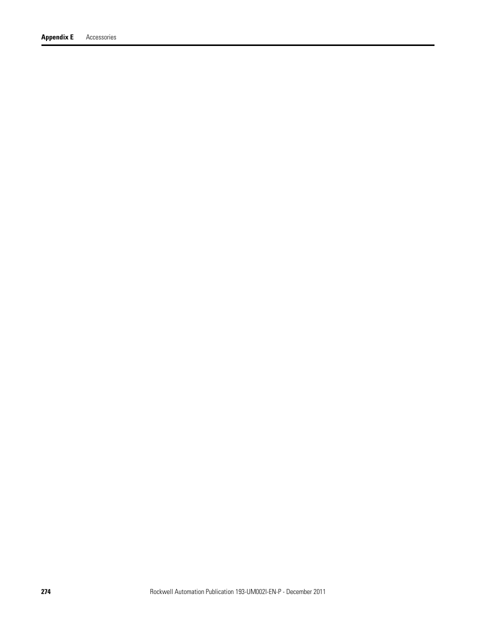 Rockwell Automation 193-EC1_2_3_5, 193-ECPM,592-EC1_2_3_5 E3 and E3 Plus Solid-State Overload Relay User Manual User Manual | Page 274 / 276