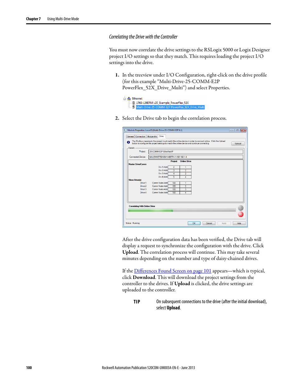 Rockwell Automation 25-COMM-E2P PowerFlex 25-COMM-E2P Dual-Port EtherNet/IP Adapter User Manual | Page 100 / 172