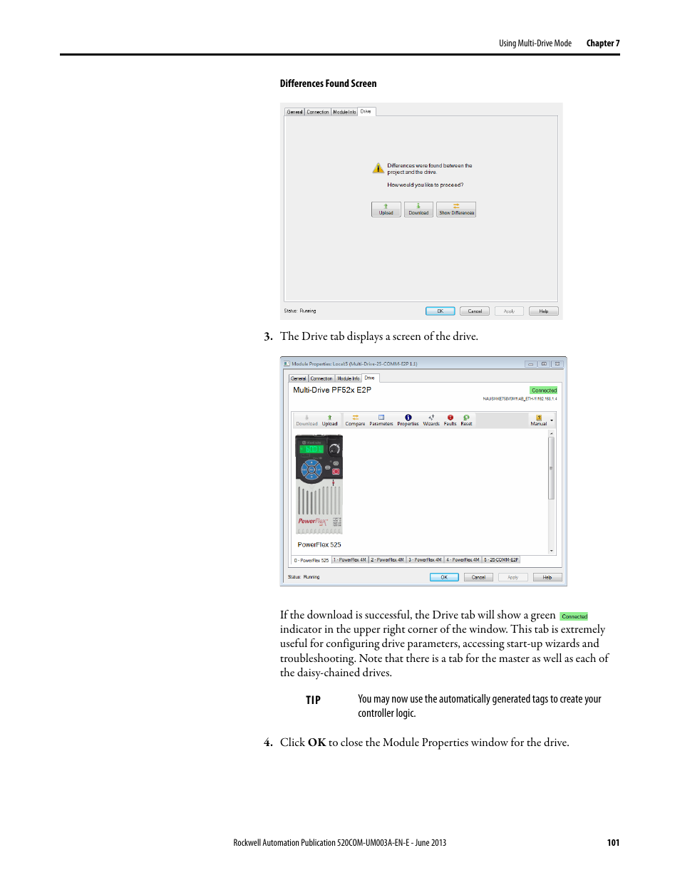 Rockwell Automation 25-COMM-E2P PowerFlex 25-COMM-E2P Dual-Port EtherNet/IP Adapter User Manual | Page 101 / 172