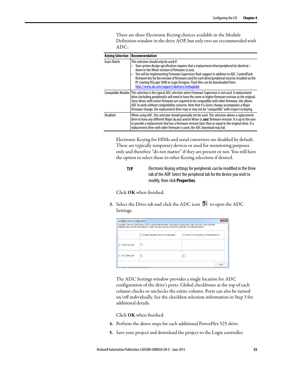 Rockwell Automation 25-COMM-E2P PowerFlex 25-COMM-E2P Dual-Port EtherNet/IP Adapter User Manual | Page 53 / 172