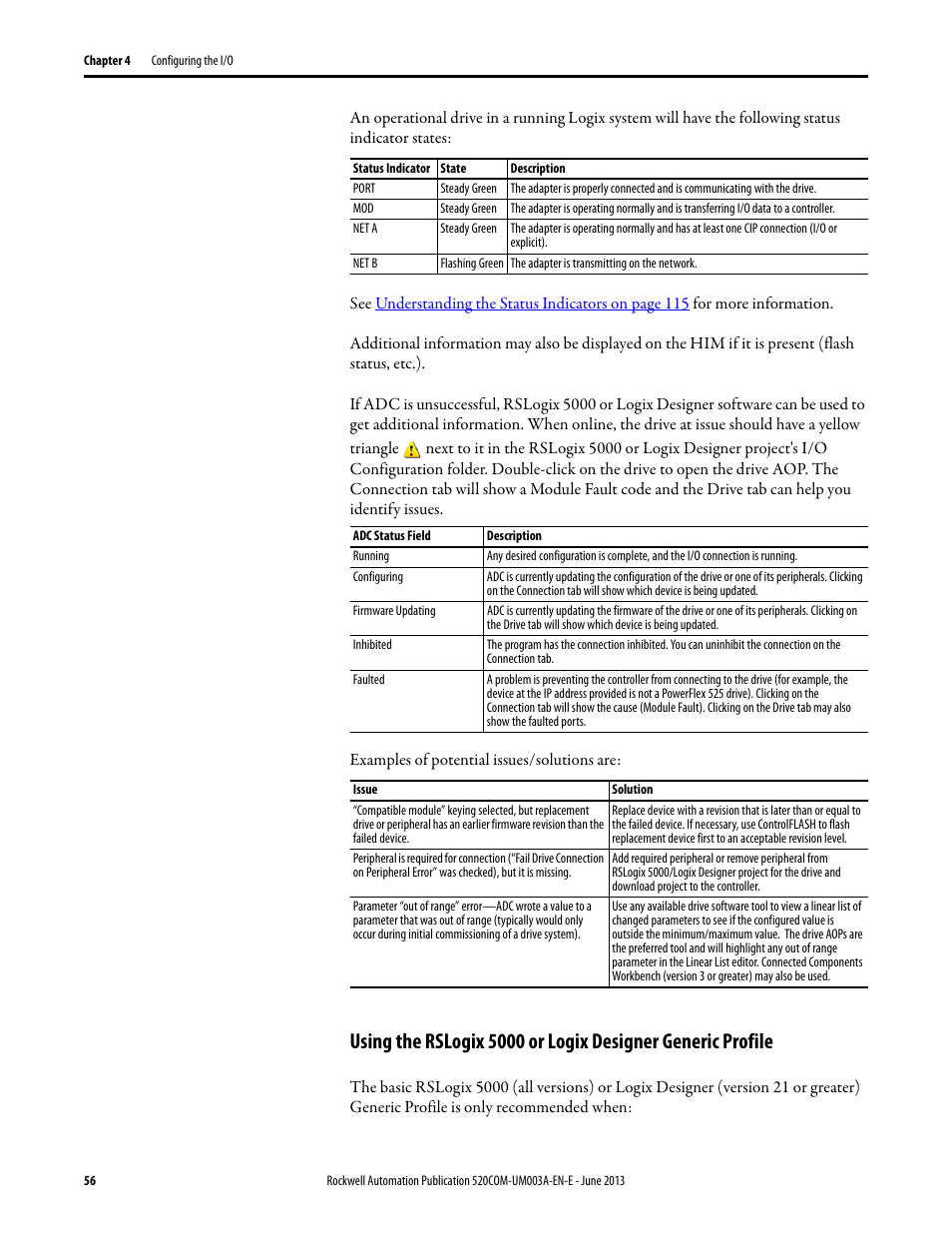 Rockwell Automation 25-COMM-E2P PowerFlex 25-COMM-E2P Dual-Port EtherNet/IP Adapter User Manual | Page 56 / 172