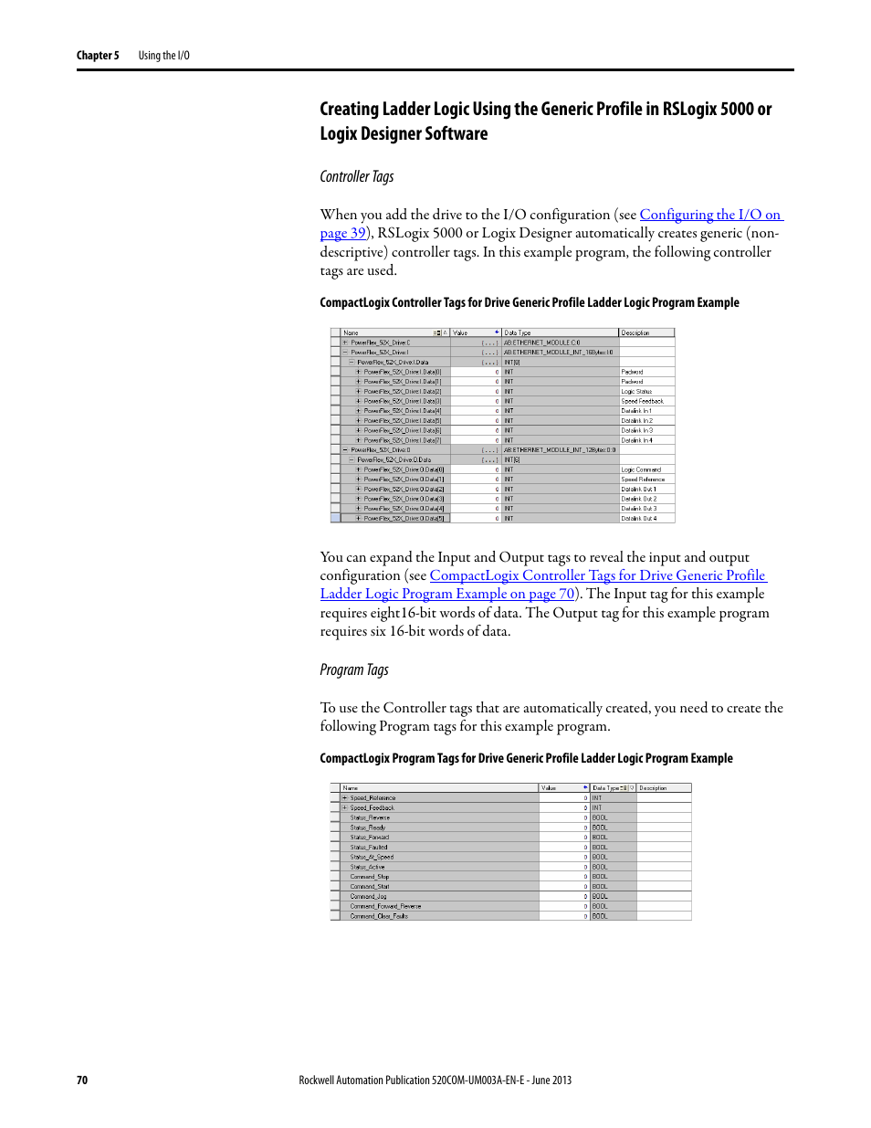 Rockwell Automation 25-COMM-E2P PowerFlex 25-COMM-E2P Dual-Port EtherNet/IP Adapter User Manual | Page 70 / 172