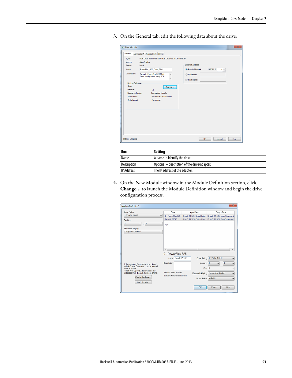 Rockwell Automation 25-COMM-E2P PowerFlex 25-COMM-E2P Dual-Port EtherNet/IP Adapter User Manual | Page 93 / 172