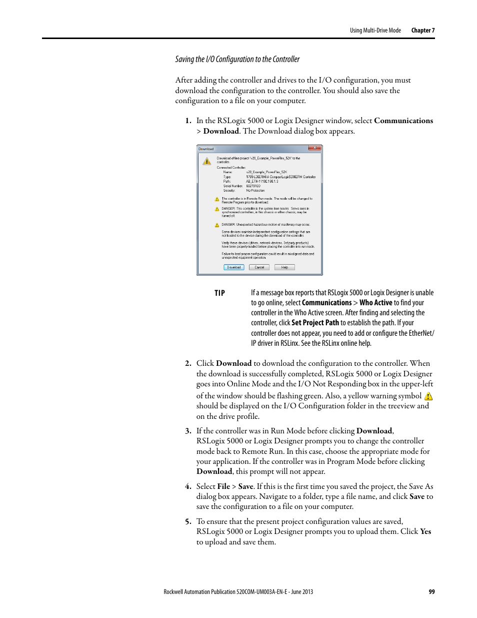 Rockwell Automation 25-COMM-E2P PowerFlex 25-COMM-E2P Dual-Port EtherNet/IP Adapter User Manual | Page 99 / 172